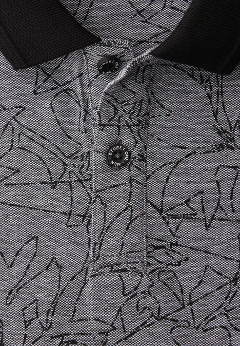 Oxford Poloshirt basic black Oxford Poloshirt basic black