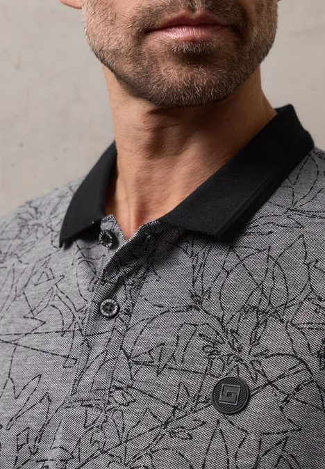 Oxford Poloshirt basic black Oxford Poloshirt basic black