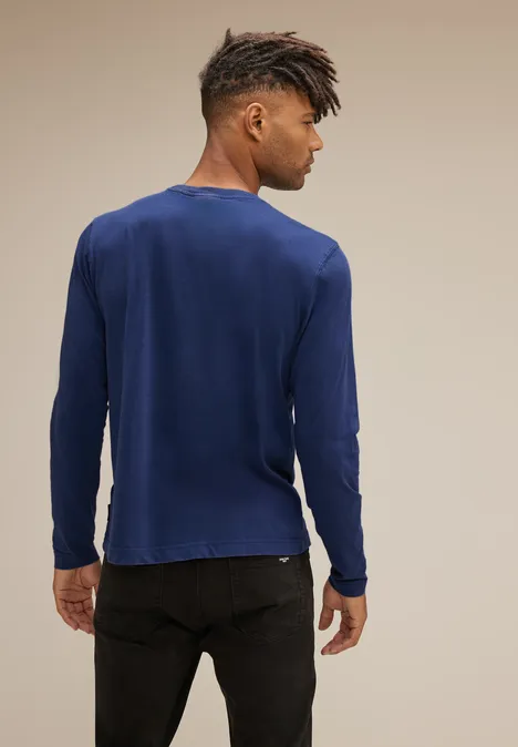 Shirt met artwork-print true blue