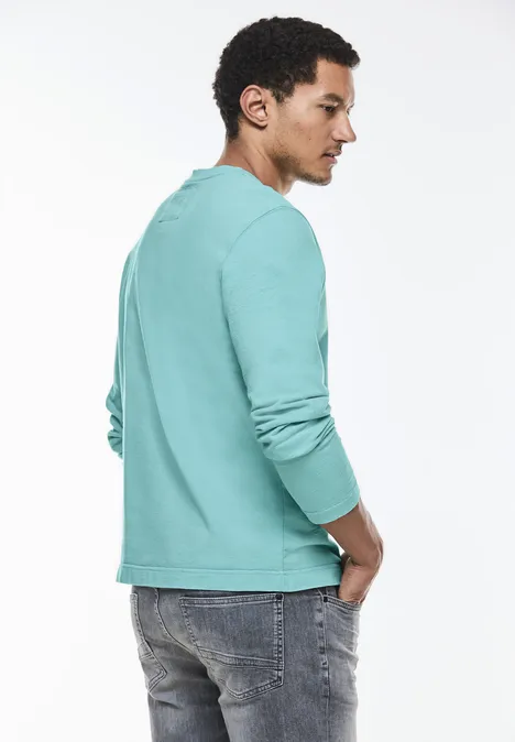 Casual henley shirt aurora turquoise