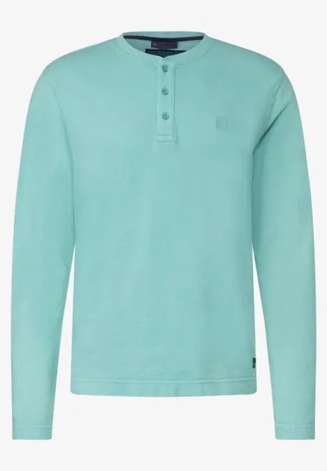 Casual henley shirt aurora turquoise