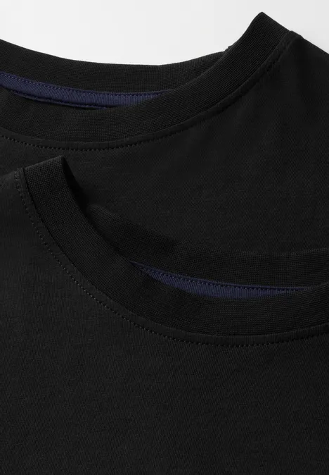 Dubbelpak basic T-shirts Black
