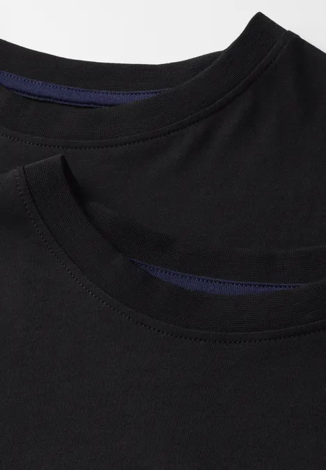 Dubbelpak basic T-shirts Black
