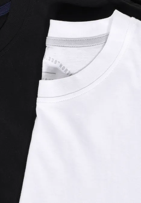 Dubbelpak basic T-shirts black/white