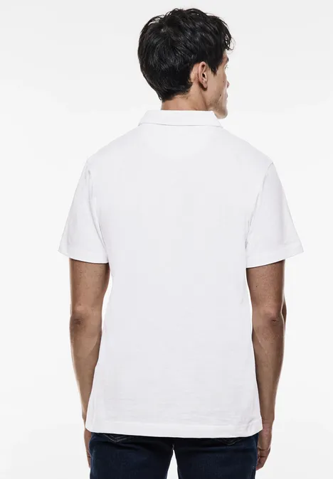 Poloshirt van slubjersey White