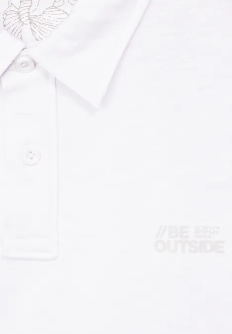 Poloshirt van slubjersey White