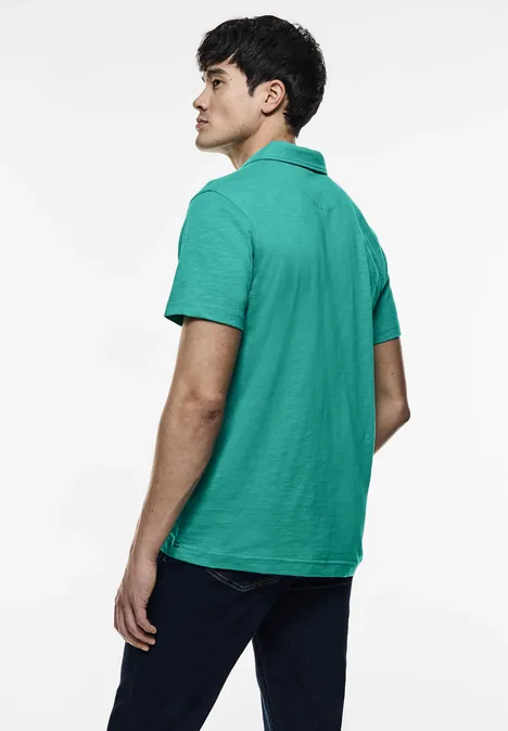 Poloshirt van slubjersey light urban green
