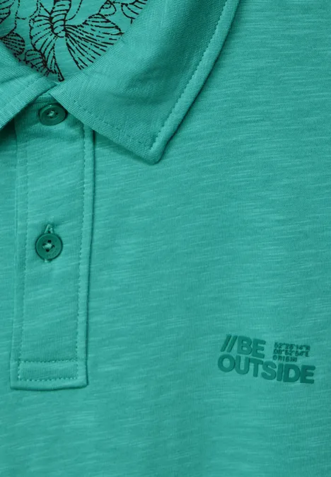 Poloshirt van slubjersey light urban green