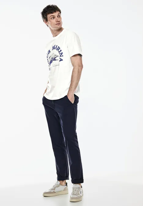 T-shirt met print pearl white T-shirt met print pearl white