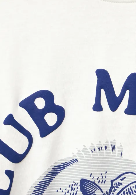 T-shirt met print pearl white T-shirt met print pearl white