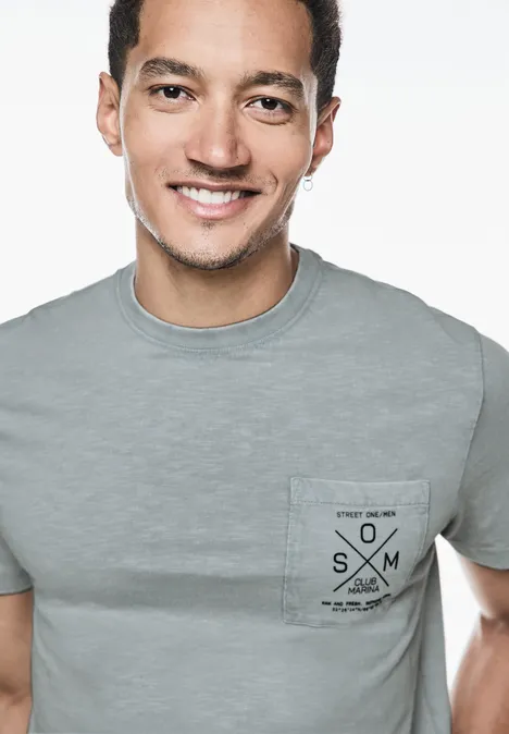 Garment dye slub T-Shirt harbour grey