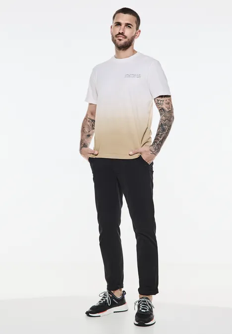 T-shirt met kleurverloop beach sand