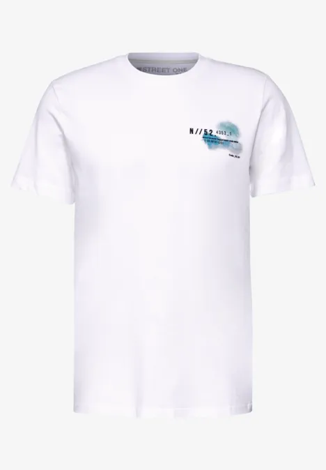 T-Shirt mit Chestprint White