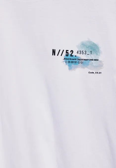 T-Shirt mit Chestprint White