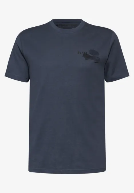 T-Shirt mit Chestprint marine blue
