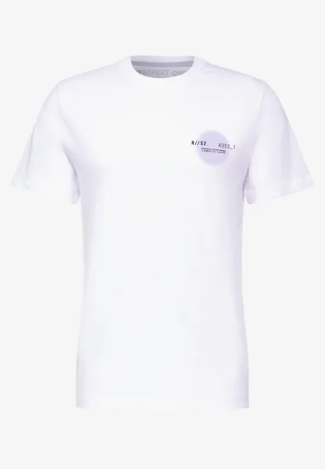 T-Shirt mit Chestprint White