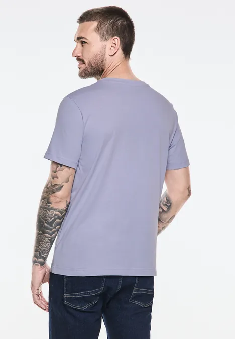 T-Shirt mit Chestprint pale purple