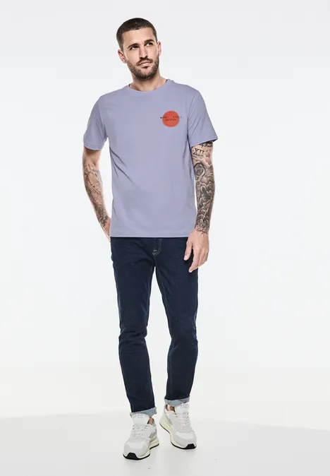 T-Shirt mit Chestprint pale purple
