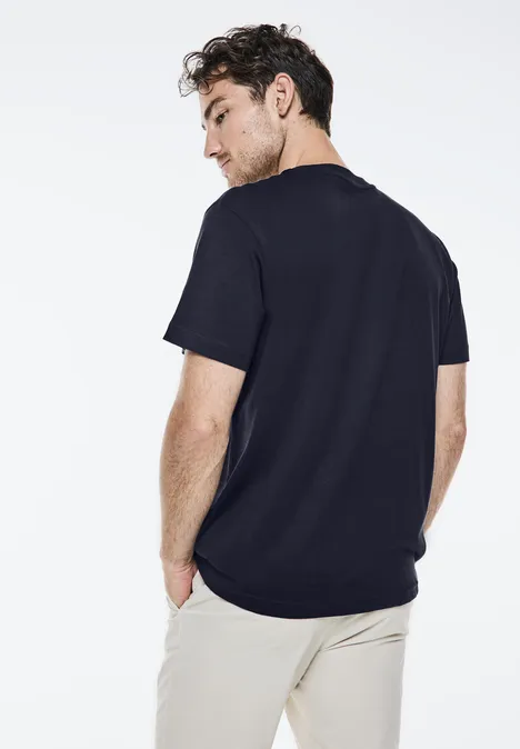 T-shirt met artwork op de borst night blue