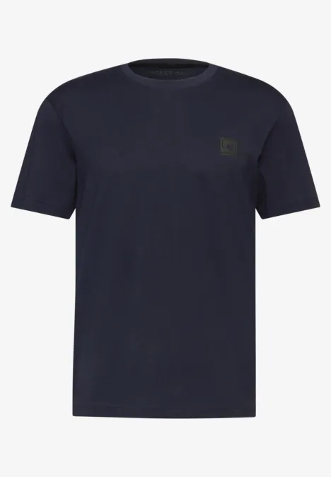 T-shirt met artwork op de borst night blue