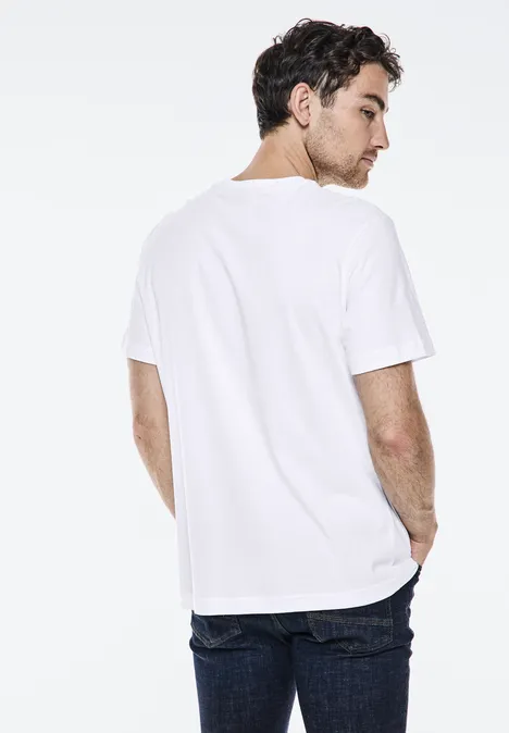 T-shirt met artwork op de borst bright white