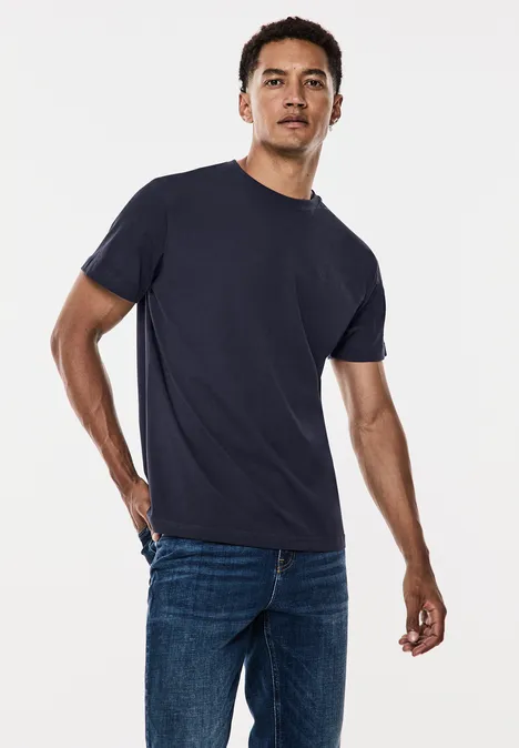 Jersey mit Chestprint night blue Jersey mit Chestprint night blue