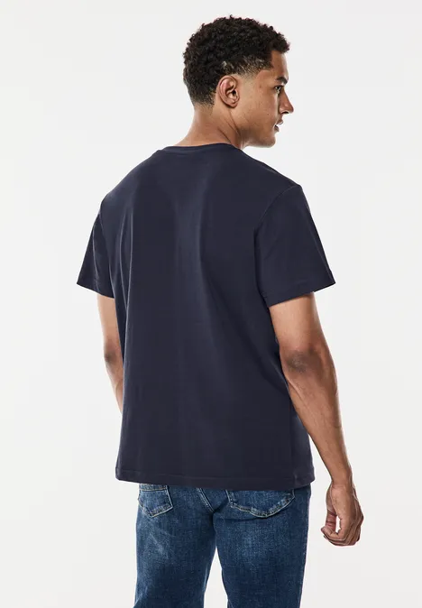 Jersey met borstprint night blue
