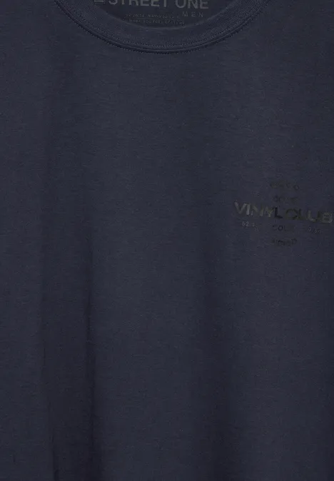 Jersey met borstprint night blue