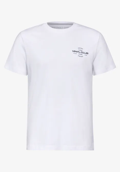 Jersey met borstprint bright white