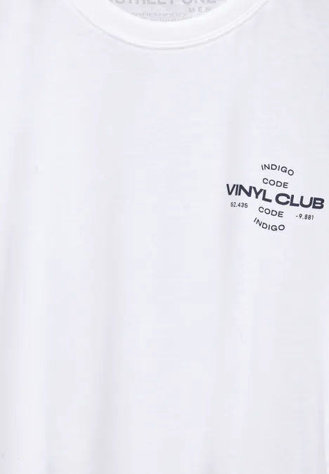 Jersey met borstprint bright white