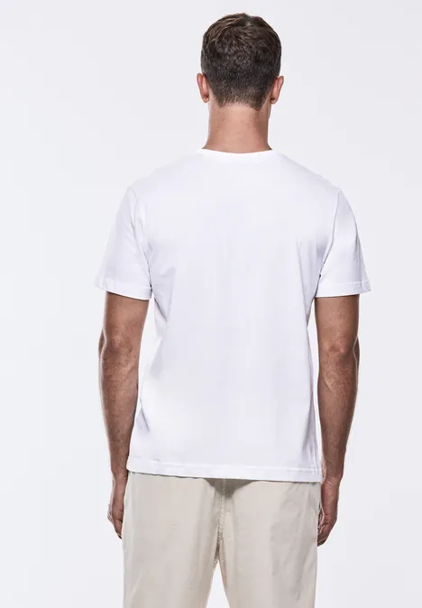 T-shirt met print bright white