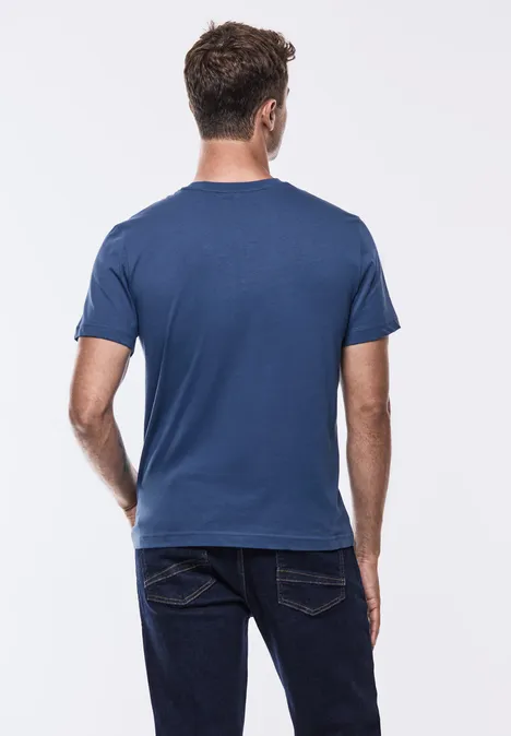 T-shirt met print casual blue