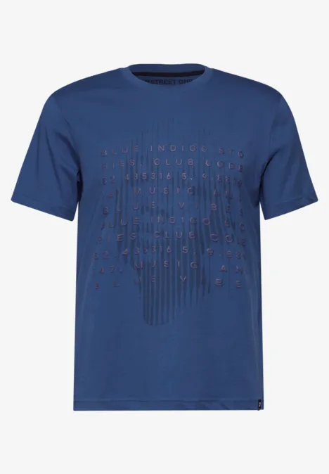 T-shirt met print casual blue