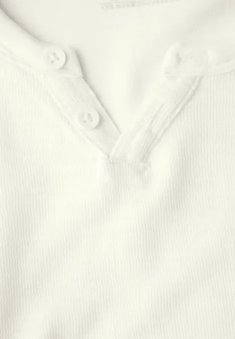 Langarmshirt pearl white