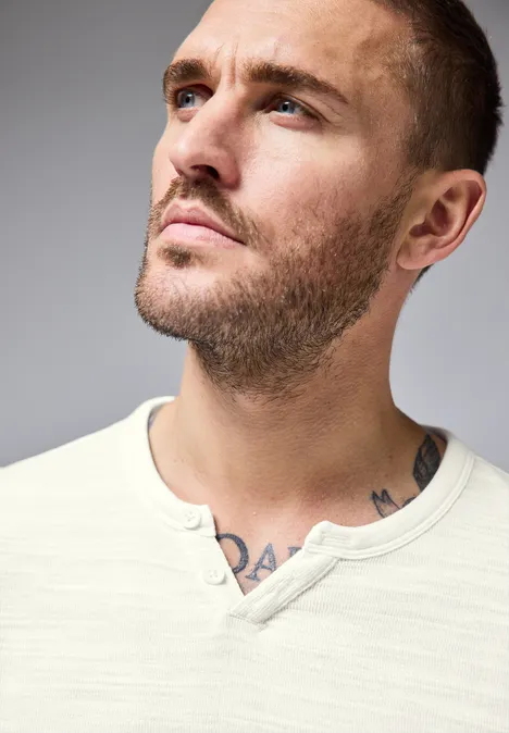 Langarmshirt pearl white