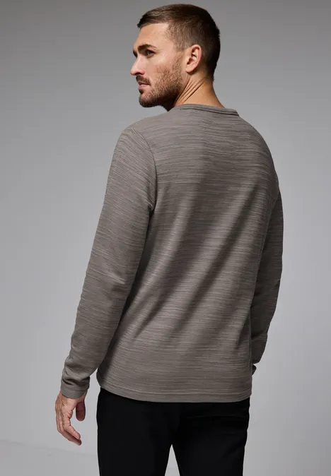 Shirt met lange mouwen mushroom brown
