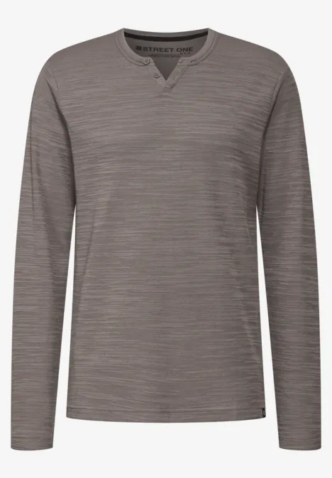 Shirt met lange mouwen mushroom brown