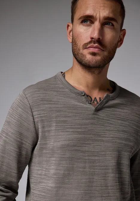 Shirt met lange mouwen mushroom brown
