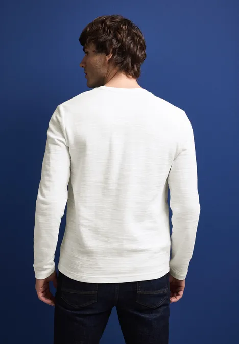 Henley shirt pearl white