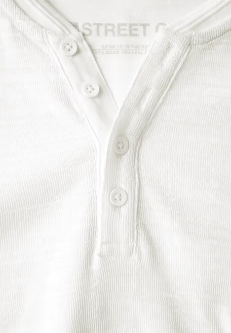 Henley shirt pearl white