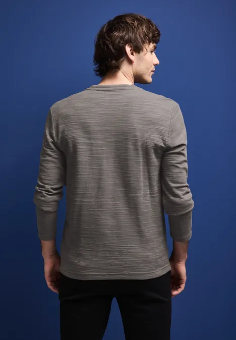 Henley shirt mushroom brown