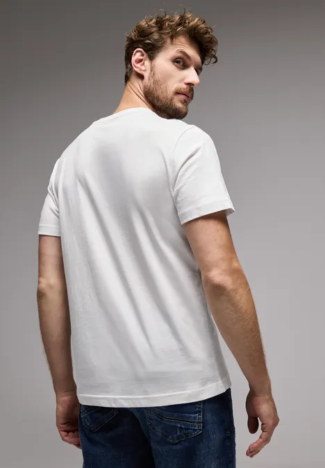 T-shirt met skyline-print bright white