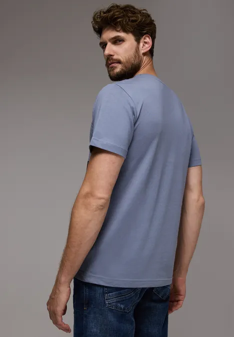 T-shirt met skyline-print city grey