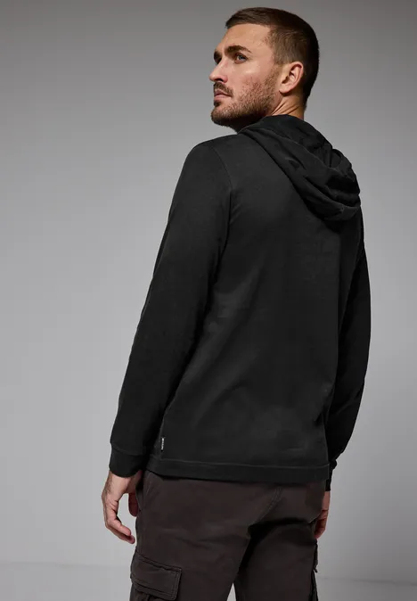 Zacht hoodie shirt Black