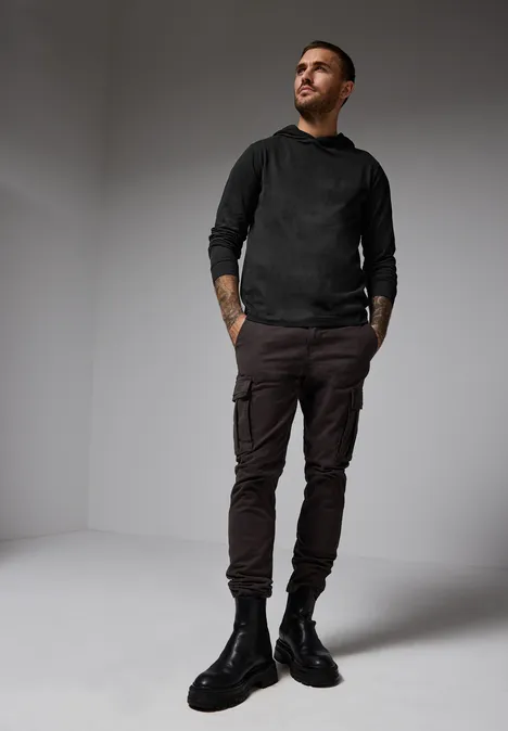 Zacht hoodie shirt Black