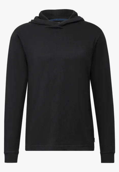 Zacht hoodie shirt Black
