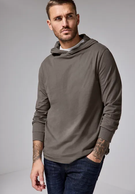 Softes Hoodie-Shirt mushroom brown