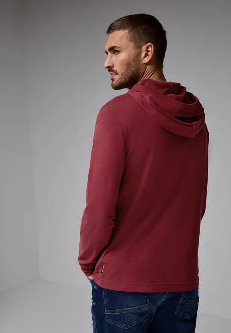 Zacht hoodie shirt real red