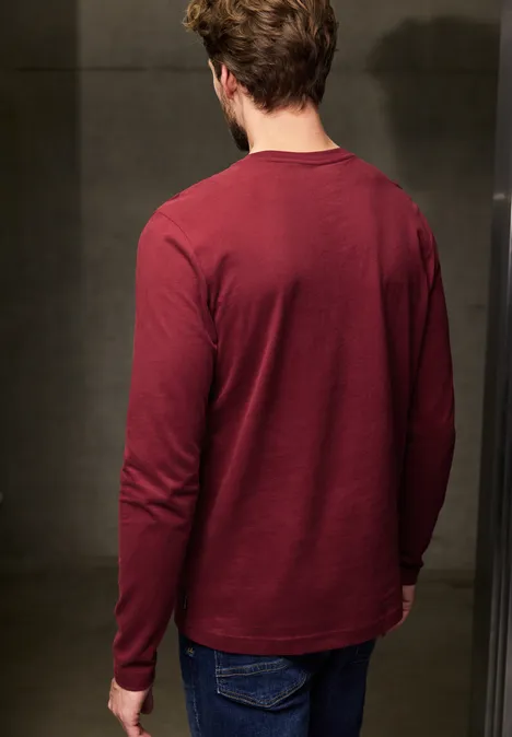 Softes Longsleeve mit Print real red