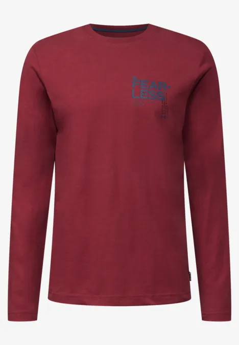 Softes Longsleeve mit Print real red